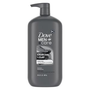 imageDOVE MENCARE DV M SH Charcoal Pump Purifying Shampoo Charcoal  Clay for Stronger More Resilient Hair with PlantBased Cleansers 31 oz