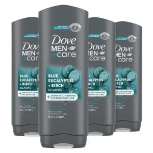 imageDove MenCare Body Wash Eucalyptus  Cedar Oil 4 Count to Rebuild Skin in the Shower with PlantBased Cleansers and Moisturizers 18 ozEucalyptus and Birch
