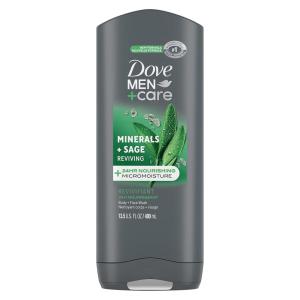 imageDove MenCare Body Wash Extra Fresh 4 Count for Mens Skin Care Body Wash Effectively Washes Away Bacteria While Nourishing Your Skin 18 ozSage