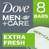 imageDOVE MEN  CARE Bar 3 in 1 Cleanser for Body Face and Shaving to Clean and Hydrate Skin Extra Fresh Body and Facial Cleanser More Moisturizing Than Bar Soap 375 oz 14 Count Pack of 1Fresh