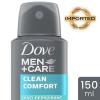 imageDove MenCare Antiperspirant Dry Spray Deodorant for Men Clean Comfort 48 Hour Sweat and Body Odor Protection 38 oz 3 CountClean Comfort