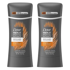 imageDOVE MEN  CARE Antiperspirant hydrating waterbased deodorant Juniper Woods with our best nonirritant formula 26 oz 2 CountCoastal Cedar