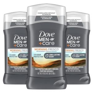 imageDOVE MEN  CARE Deodorant Stick For Men Morning Fresco Aluminum Free 72Hour Odor Protection Mens Deodorant With Essential Oils ampamp 14 Moisturizing Cream 3 Ounce Pack of 3Morning Fresco
