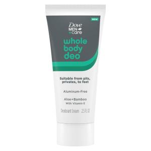 imageDOVE MEN  CARE Whole Body Deo AluminumFree Deodorant Cream Aloe  Bamboo Suitable from Pits Privates to Feet 25 fl ozBody Deodorant