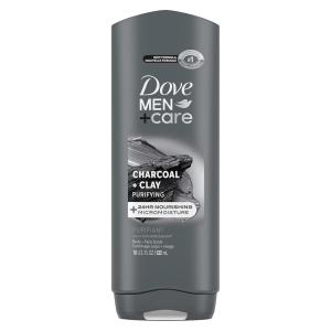 imageDove Body and Face Wash Purifying Charcoal  Clay Body Wash for Men with 24Hour Nourishing Micromoisture Technology 18 oz