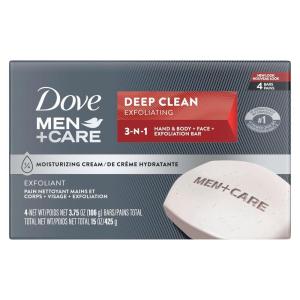 imageDove MenCare Body Soap and Face Bar More Moisturizing Than Bar Soap Deep Clean Effectively Washes Away Bacteria Nourishes Your Skin 375 Ounce Pack of 6375 Ounce Pack of 4