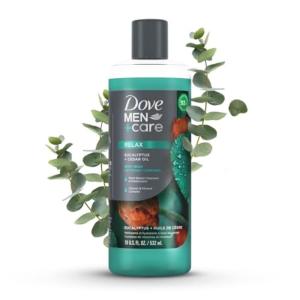 imageDove MenCare Body Wash Eucalyptus  Cedar Oil to Rebuild Skin in the Shower with PlantBased Cleansers and Moisturizers 18 oz