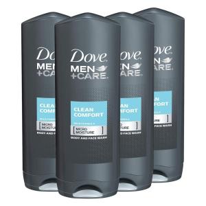 imageDove MenCare Body Wash and Face Wash Clean Comfort 135 oz for Dry Skin Effectively Washes Away Bacteria While Nourishing Your Skincrisp and fresh