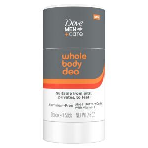 imageDove MenCare Whole Body Deo AluminumFree Deodorant Stick Shea Butter  Cedar from Pits Privates to Feet with Vitamin E 26 oz