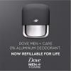 imageDove MenCare Refillable Deodorant Kit 0 percent Aluminum Fresh Feel Aluminum Free Deodorant 113 oz113 Ounce Pack of 2