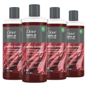imageDOVE MEN  CARE Face  Body Wash For Men Wind Down Ashwagandha  White Lavender 18 oz 4 Count