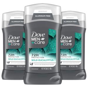 imageDOVE MEN  CARE Aluminum Free 3 Pack Wild Eucalyptus Deodorant for Men 3 oz