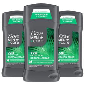 imageDOVE MEN  CARE Antiperpirant 3 Pack Coastal Cedar Deodorant for Men 27oz