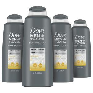 imageDOVE MEN  CARE 2in1 AntiDandruff Shampoo and Conditioner Itch Relief 4 Count for Dry Scalp Hair Care With Hydrolock Complex 204 oz