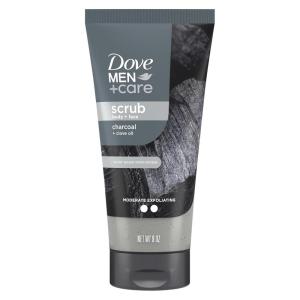 imageDove MenCare Body and Face Scrub Costal Cedar Deeply Exfoliates for Hydrated ampamp Nourished Skin 100 Gentle Cleanser No Sulfate Cleansers or Parabens 98 Biodegradable Formula 9 ozCharcoal  Clove