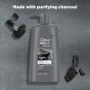 imageDOVE MEN  CARE Purifying Shampoo Charcoal  Clay 2 Pk for Stronger More Resilient Hair with PlantBased Cleansers 31 ozFragranced