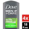 imageDOVE MEN  CARE Midnight Classico Body and Face Wash 4 Count for Calm Replenished ampamp Hydrated SkinExtra Fresh