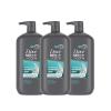 imageDOVE MEN  CARE Purifying Body ampamp Face Wash 3 Count Charcoal Clay with 24Hour Nourishing Micromoisture Technology 30 ozSensitive Skin Oatmeal  Aloe