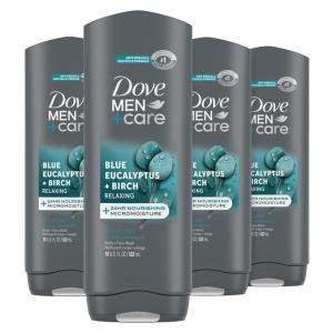 imageDOVE MEN  CARE Midnight Classico Body and Face Wash 4 Count for Calm Replenished ampamp Hydrated SkinBlue Eucalyptus