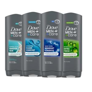 imageDOVE MEN  CARE Midnight Classico Body and Face Wash 4 Count for Calm Replenished ampamp Hydrated SkinVariety Mix