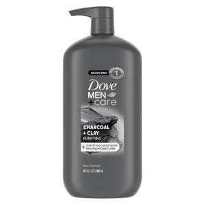 imageDOVE MEN  CARE Relaxing Blue Eucalyptus  Birch Body and Face Wash with 24Hour Nourishing Micromoisture Technology Body Wash for Men 30 ozCharcoal  Clay
