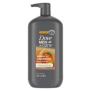 imageDOVE MEN  CARE Relaxing Blue Eucalyptus  Birch Body and Face Wash with 24Hour Nourishing Micromoisture Technology Body Wash for Men 30 ozMango  Cedarwood
