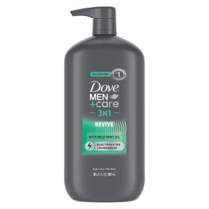 imageDOVE MEN  CARE Relaxing Blue Eucalyptus  Birch Body and Face Wash with 24Hour Nourishing Micromoisture Technology Body Wash for Men 30 ozTea Tree