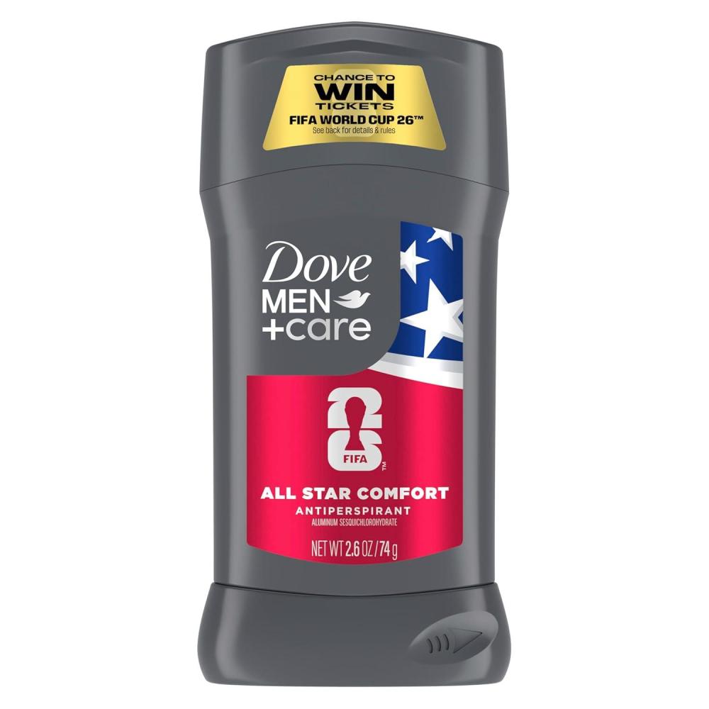 imageDove MenCare Antiperspirant Stick All Star Comfort for 72H Protection Neutralizes Odor and Sweat 26 oz