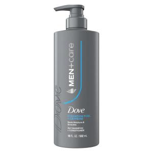imageDove MenCare Shampoo 1 ct Hydration Fuel to Seal Moisture ampamp Smooth Hair with Caffeine 18 FL OZ