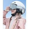 imageOutdoorMaster Falcon Kids Ski GogglesMagnetic Interchangeable Lens Anti Fog UV Protection OTG Snowboard Goggles for YouthA1vlt 10 Silver Lenstiger Strap