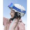 imageOutdoorMaster Falcon Kids Ski GogglesMagnetic Interchangeable Lens Anti Fog UV Protection OTG Snowboard Goggles for YouthA1vlt 15 Grey Lens With Revo Bluesun Strap