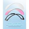 imageOutdoorMaster Falcon Kids Ski GogglesMagnetic Interchangeable Lens Anti Fog UV Protection OTG Snowboard Goggles for YouthLensvlt 44 Pink