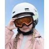 imageOutdoorMaster Falcon Kids Ski GogglesMagnetic Interchangeable Lens Anti Fog UV Protection OTG Snowboard Goggles for YouthLensvlt 58 Orange