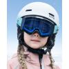 imageOutdoorMaster Falcon Kids Ski GogglesMagnetic Interchangeable Lens Anti Fog UV Protection OTG Snowboard Goggles for YouthLensvlt 60 Blue