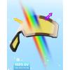 imageOutdoorMaster Falcon Kids Ski GogglesMagnetic Interchangeable Lens Anti Fog UV Protection OTG Snowboard Goggles for YouthLensvlt 75 Yellow