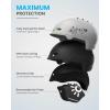 imageOutdoorMaster Kids Ski Helmet Snowboard Helmet for Boys Girls ampamp Youth Durable PC Shell Protective EPS Foam ampamp 12 Cooling Vents Dial Fit Snow Helmet Certified Snow Sport Helmet Snowboarding HelmetMatte Grey