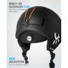 imageOutdoorMaster Kids Ski Helmet Snowboard Helmet for Boys Girls ampamp Youth Durable PC Shell Protective EPS Foam ampamp 12 Cooling Vents Dial Fit Snow Helmet Certified Snow Sport Helmet Snowboarding HelmetMatte Black