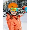 imageOutdoorMaster Kids Ski Helmet Snowboard Helmet for Boys Girls ampamp Youth Durable PC Shell Protective EPS Foam ampamp 12 Cooling Vents Dial Fit Snow Helmet Certified Snow Sport Helmet Snowboarding HelmetGlossy Dark Orange