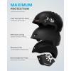 imageOutdoorMaster Kids Ski Helmet Snowboard Helmet for Boys Girls ampamp Youth Durable PC Shell Protective EPS Foam ampamp 12 Cooling Vents Dial Fit Snow Helmet Certified Snow Sport Helmet Snowboarding HelmetMatte Black