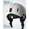 imageOutdoorMaster Kids Ski Helmet Snowboard Helmet for Boys Girls ampamp Youth Durable PC Shell Protective EPS Foam ampamp 12 Cooling Vents Dial Fit Snow Helmet Certified Snow Sport Helmet Snowboarding HelmetArctic White