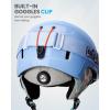 imageOutdoorMaster Kids Ski Helmet Snowboard Helmet for Boys Girls ampamp Youth Durable PC Shell Protective EPS Foam ampamp 12 Cooling Vents Dial Fit Snow Helmet Certified Snow Sport Helmet Snowboarding HelmetIce Blue