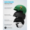 imageOutdoorMaster Kids Ski Helmet Snowboard Helmet for Boys Girls ampamp Youth Durable PC Shell Protective EPS Foam ampamp 12 Cooling Vents Dial Fit Snow Helmet Certified Snow Sport Helmet Snowboarding HelmetMatte Green