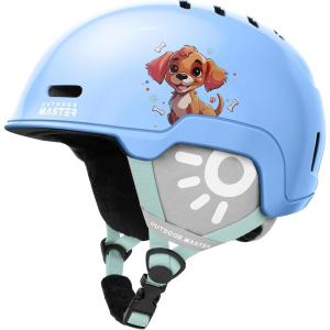 imageOutdoorMaster Kids Ski Helmet Snowboard Helmet for Boys Girls ampamp Youth Durable PC Shell Protective EPS Foam ampamp 12 Cooling Vents Dial Fit Snow Helmet Certified Snow Sport Helmet Snowboarding HelmetIce Blue