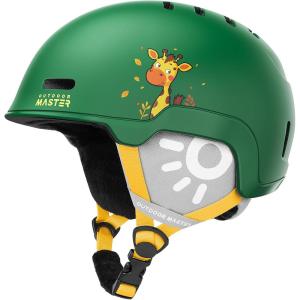 imageOutdoorMaster Kids Ski Helmet Snowboard Helmet for Boys Girls ampamp Youth Durable PC Shell Protective EPS Foam ampamp 12 Cooling Vents Dial Fit Snow Helmet Certified Snow Sport Helmet Snowboarding HelmetMatte Green