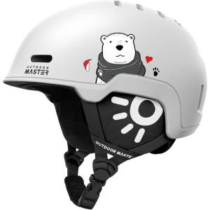 imageOutdoorMaster Kids Ski Helmet Snowboard Helmet for Boys Girls ampamp Youth Durable PC Shell Protective EPS Foam ampamp 12 Cooling Vents Dial Fit Snow Helmet Certified Snow Sport Helmet Snowboarding HelmetArctic White