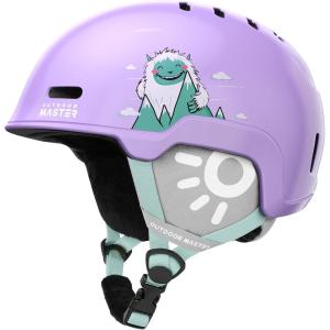 imageOutdoorMaster Kids Ski Helmet Snowboard Helmet for Boys Girls ampamp Youth Durable PC Shell Protective EPS Foam ampamp 12 Cooling Vents Dial Fit Snow Helmet Certified Snow Sport Helmet Snowboarding HelmetPale Violet