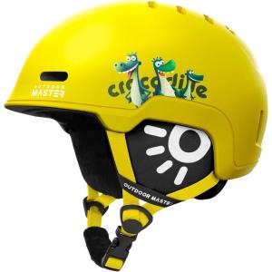 imageOutdoorMaster Kids Ski Helmet Snowboard Helmet for Boys Girls ampamp Youth Durable PC Shell Protective EPS Foam ampamp 12 Cooling Vents Dial Fit Snow Helmet Certified Snow Sport Helmet Snowboarding HelmetMatte Yellow