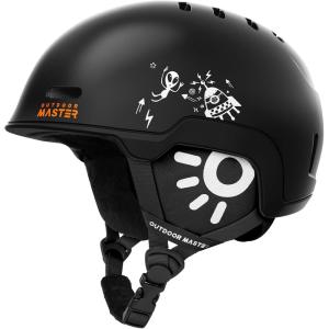 imageOutdoorMaster Kids Ski Helmet Snowboard Helmet for Boys Girls ampamp Youth Durable PC Shell Protective EPS Foam ampamp 12 Cooling Vents Dial Fit Snow Helmet Certified Snow Sport Helmet Snowboarding HelmetMatte Black