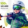 imageOutdoorMaster Kids Ski Goggles Snowboard Goggles  Youth Snow GogglesGreenlens Vlt 11