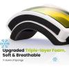 imageOutdoorMaster Kids Ski Goggles Snowboard Goggles  Youth Snow GogglesYellowlens Vlt 84
